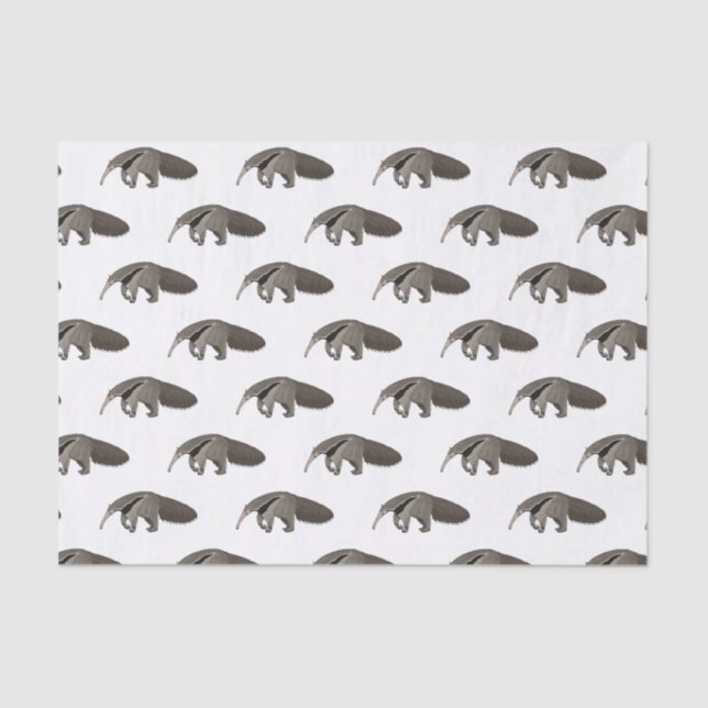 Anteater cartoon illustration  tissue paper (Front)