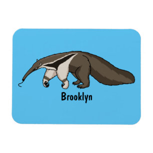 Anteater happy cartoon illustration magnet