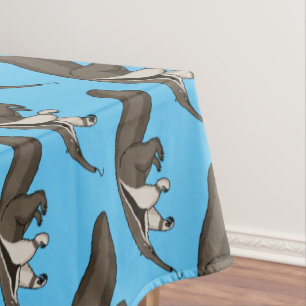 Anteater happy cartoon illustration tablecloth