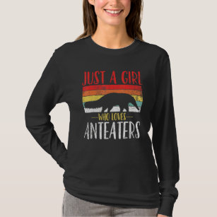 Anteater Just A Girl Who Loves Anteaters Retro Vin T-Shirt