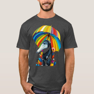 Anteater Rainy Day With Umbrella T-Shirt