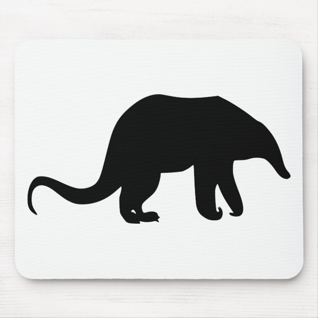Anteater Silhouette Mouse Mat (Front)