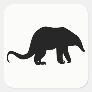Anteater Silhouette Square Sticker