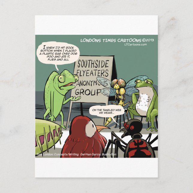 Anteaters Anonymous 12-Step Funny Postcard (Front)