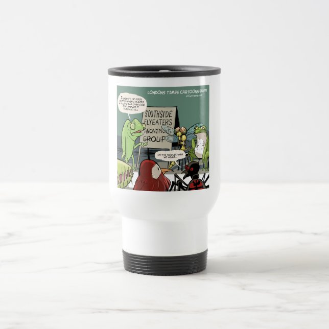 Anteaters Anonymous 12-Step Funny Travel Mug (Center)