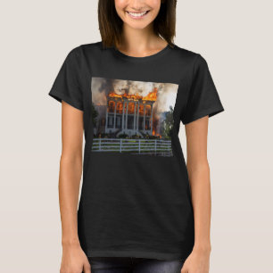 Antebellum Mansion Fire erupts Nottoway Resort T-Shirt