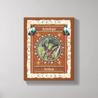 Antelope Action Energy Canvas Print