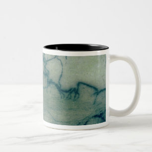 Antelope and bison, Perigordian (cave painting) Two-Tone Coffee Mug