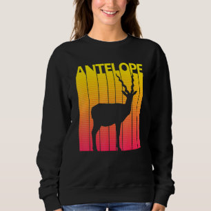 Antelope Animal Retro Costume Sweatshirt