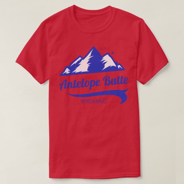 Antelope Butte ski Wyoming T-Shirt (Design Front)