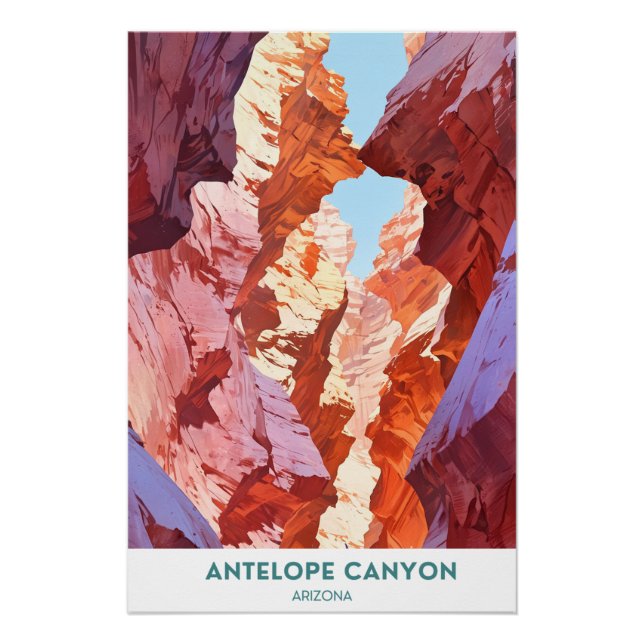 Antelope Canyon, Arizona, America Poster (Front)