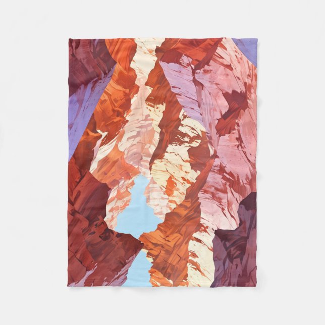 Antelope Canyon, Arizona Fleece Blanket (Front)