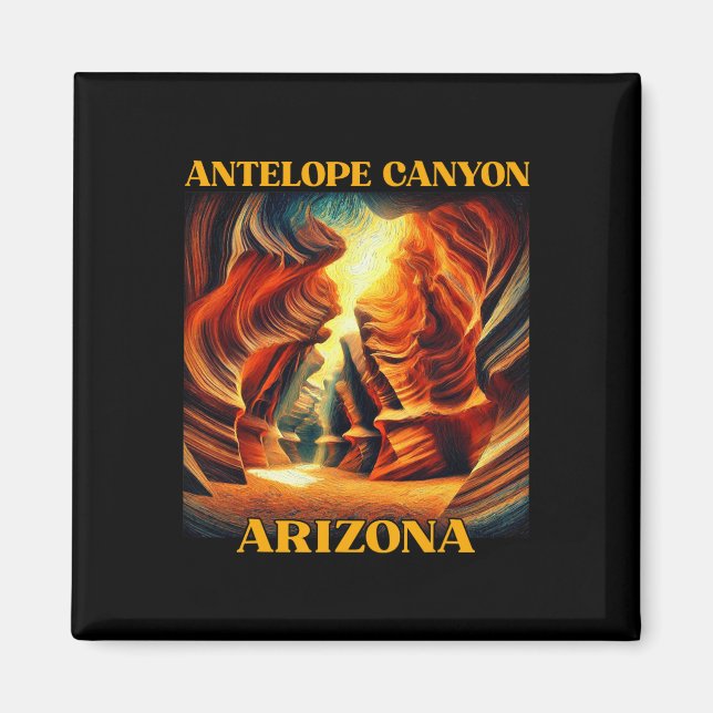 Antelope Canyon Arizona Hiking Camping  Magnet (Front)