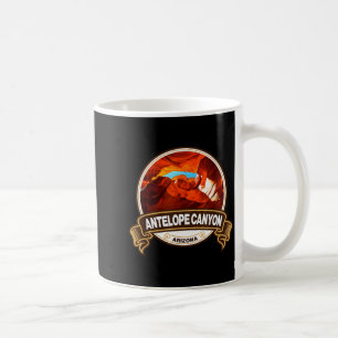 Antelope Canyon Arizona Landmark Badge Vintage  Coffee Mug