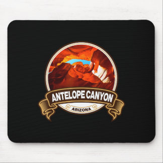 Antelope Canyon Arizona Landmark Badge Vintage  Mouse Mat