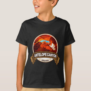 Antelope Canyon Arizona Landmark Badge Vintage  T-Shirt