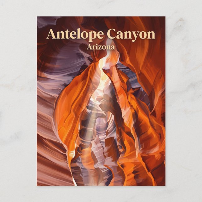 Antelope Canyon Arizona Postcard (Front)