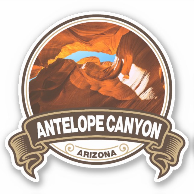 Antelope Canyon Arizona Travel Badge (Front)
