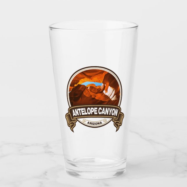 Antelope Canyon Arizona Travel Badge Glass (Front)