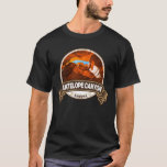 Antelope Canyon Arizona Travel Badge T-Shirt<br><div class="desc">Antelope Canyon photorealistic design. Navajo Upper Antelope Canyon is a slot canyon in the American Southwest.</div>