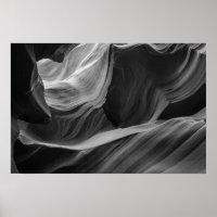 Antelope Canyon Black And White Photography Art