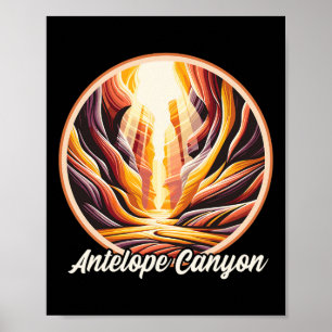 Antelope Canyon Hiking Poster