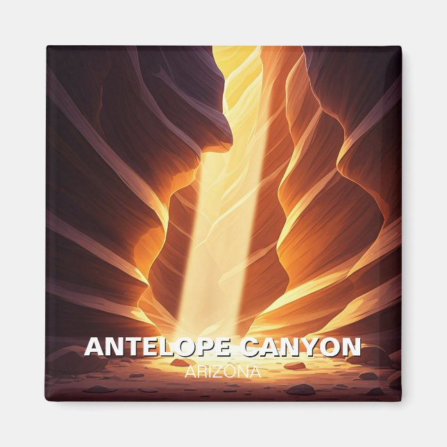 Antelope Canyon Navajo Nation Skylight Magnet (Front)