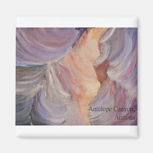 antelope canyon painting in oil magnet