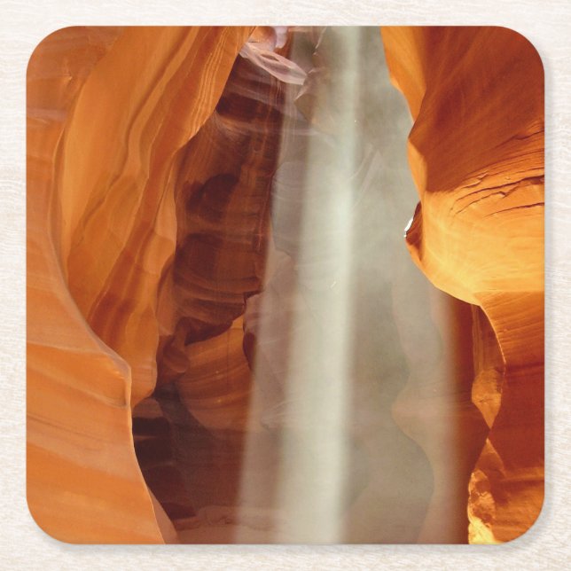 Antelope Canyon Square Paper Coaster (Front)