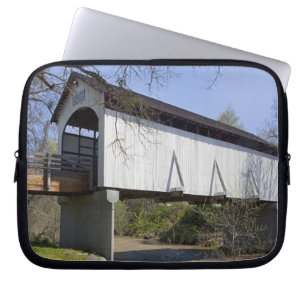 Antelope Creek Covered Bridge, built in 1922 Laptop Sleeve