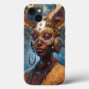 Antelope Headdress Science Fiction Cyberpunk iPhone 13 Case