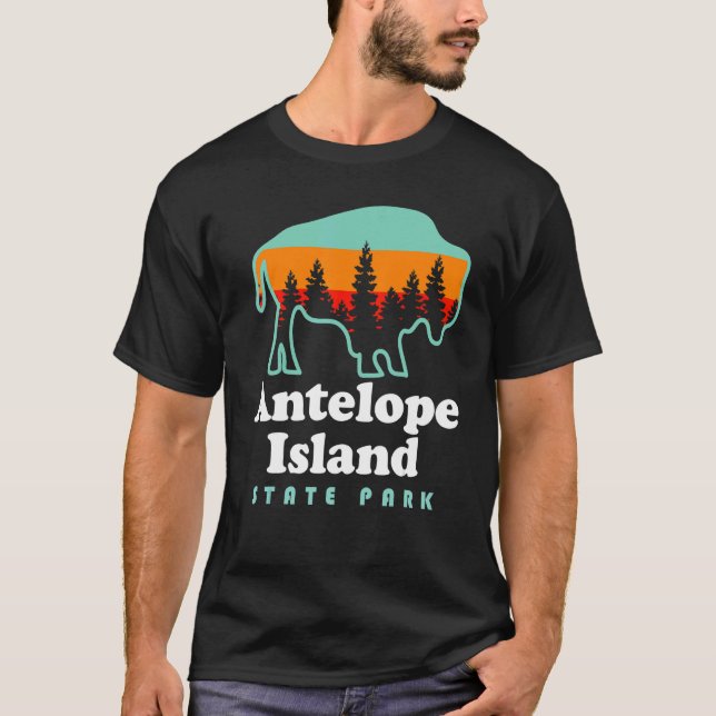 Antelope Island State Park Bison Great Salt Lake U T-Shirt (Front)