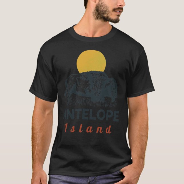 Antelope Island State Park - Utah Hiking and Campi T-Shirt (Front)