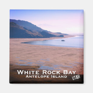 Antelope Island, White Rock Bay, Utah Landscape Magnet
