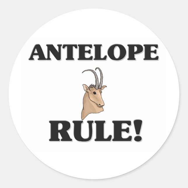 ANTELOPE Rule! Classic Round Sticker (Front)