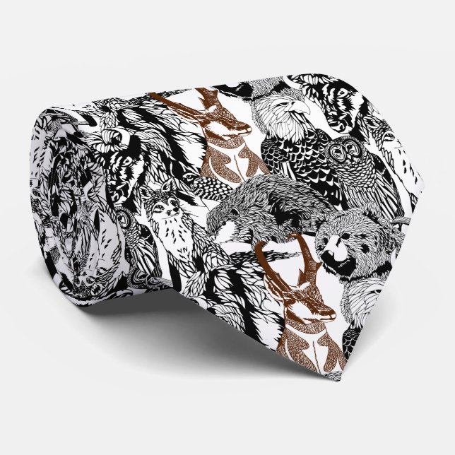 Antelope Stand-out Tie (Rolled)