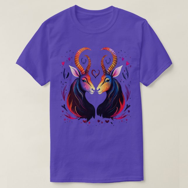 Antelope Valentine Day T-Shirt (Design Front)