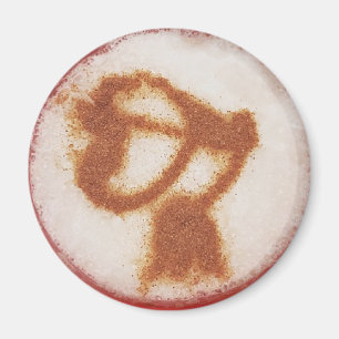 Antenna latte coffee art magnet