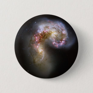 Antennae Galaxies 6 Cm Round Badge