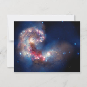 Antennae Galaxies Colourful Composite Invitation