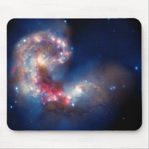 Antennae Galaxies Colourful Composite Mouse Mat