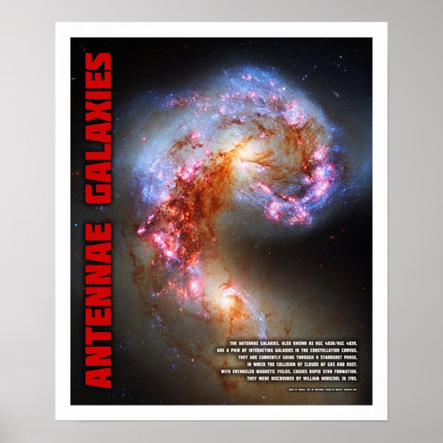 Antennae Galaxies Poster (Front)
