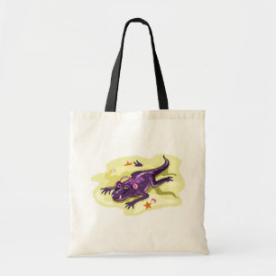 Anteosaurus Sunbathing With Headphones. Tote Bag