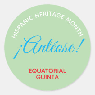Antéose! EQUATORIAL GUINEA Classic Round Sticker