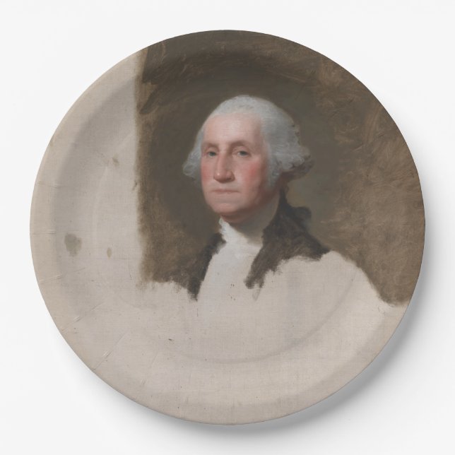 Anthaeneum George Washington 1st US President Paper Plate (Front)