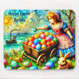 ANTHEA ~ EASTER Vintage painting ~ Mouse Mat
