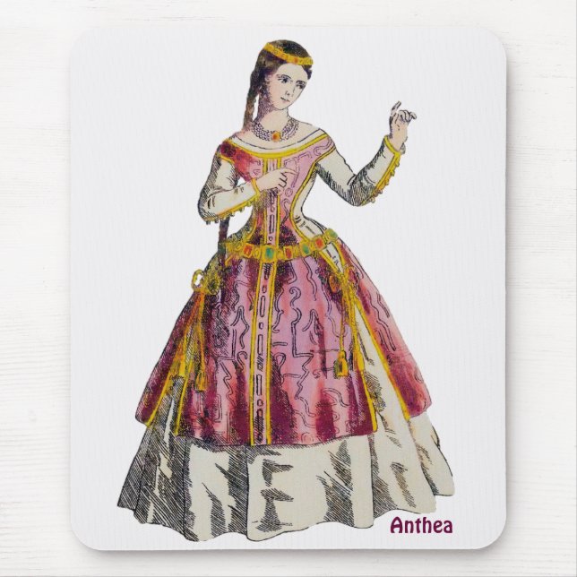 ANTHEA ~ Personalized ~Spanish Lady of Rank   Mouse Mat (Front)