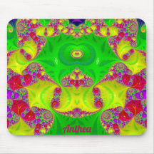 ANTHEA ~ Zany Hot Cerise, Yellow, Red and Green