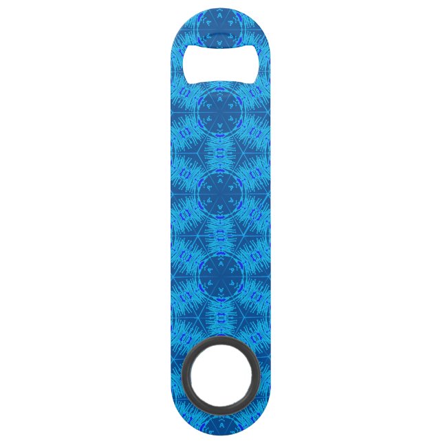 Anther Filament Electric Blue Speed Bottle Opener (Front)