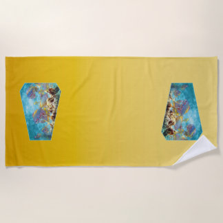 Anthias fish at coral reef - Photographic design | Beach Towel